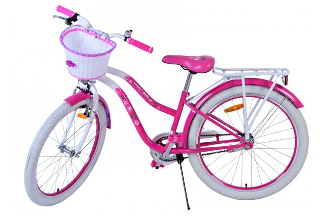 Vélo enfant Volare Lovely - Filles - 24 pouces - Rose