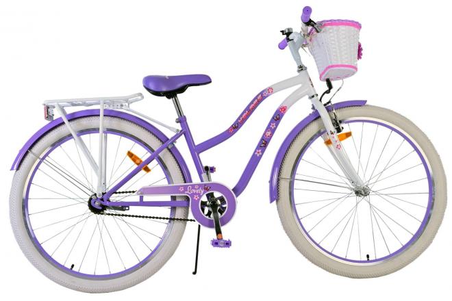 Vélo enfant Volare Lovely - Filles - 26 pouces - Violet