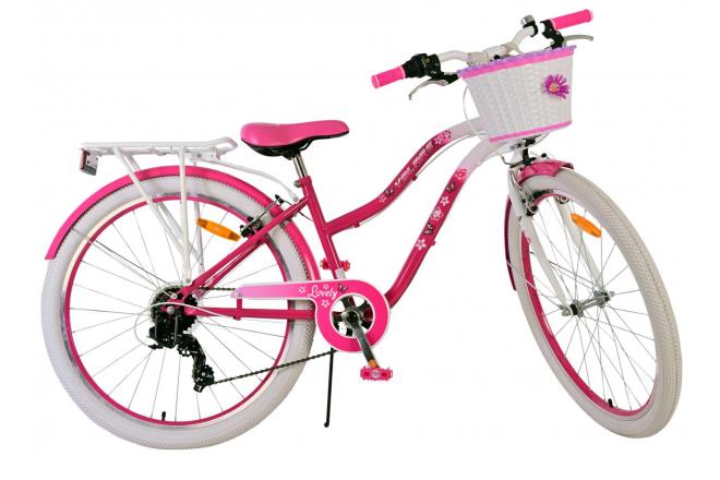 Volare Lovely Vélo enfant - Filles - 26 pouces - Rose - 7 vitesses