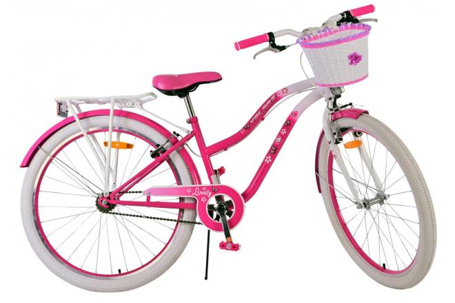 Volare Lovely Vélo enfant - Filles - 26 pouces - Rose - Freins à deux mains