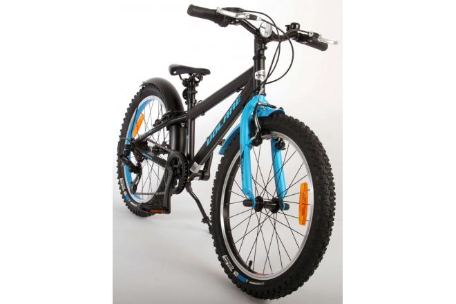 Vélo pour enfants Volare Rocky - 20 pouces - Noir Bleu - 85% de finition - 6 speed - Prime Collection