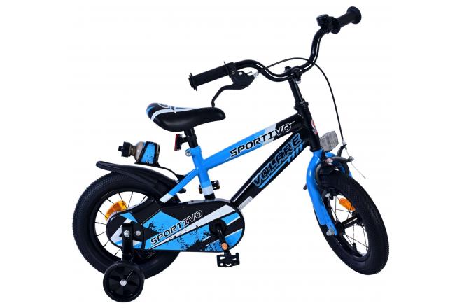 Volare Sportivo Vélo enfant - garçon - 12 pouces - Bleu Noir