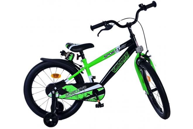 Volare Sportivo Vélo enfant - Garçons - 18 pouces - Vert Noir