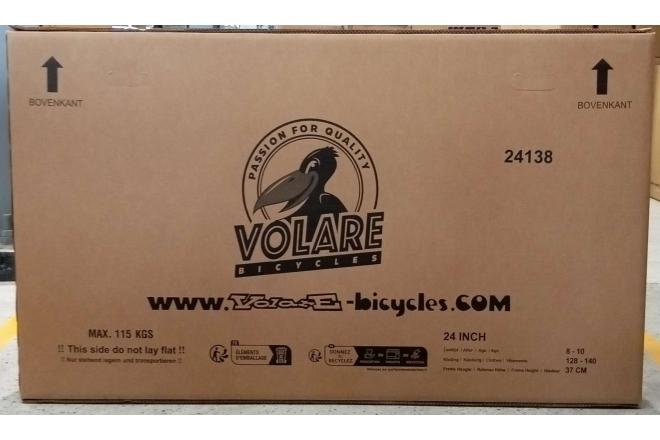 Volare Excellent Vélo enfant - Filles - 24 pouces - Noir - 3 vitesses