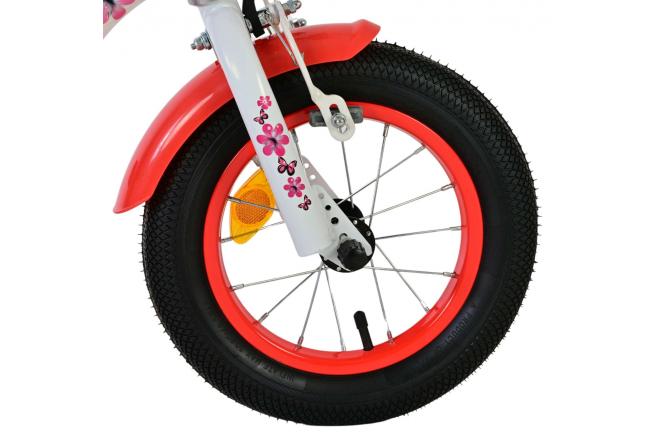 Vélo d'enfant Volare Lovely - Filles - 12 pouces - Rouge