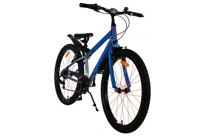 Volare Rocky Kinderfiets - 24 inch - Grijs - Shimano Nexus 3 versnellingen - 95% afgemonteerd